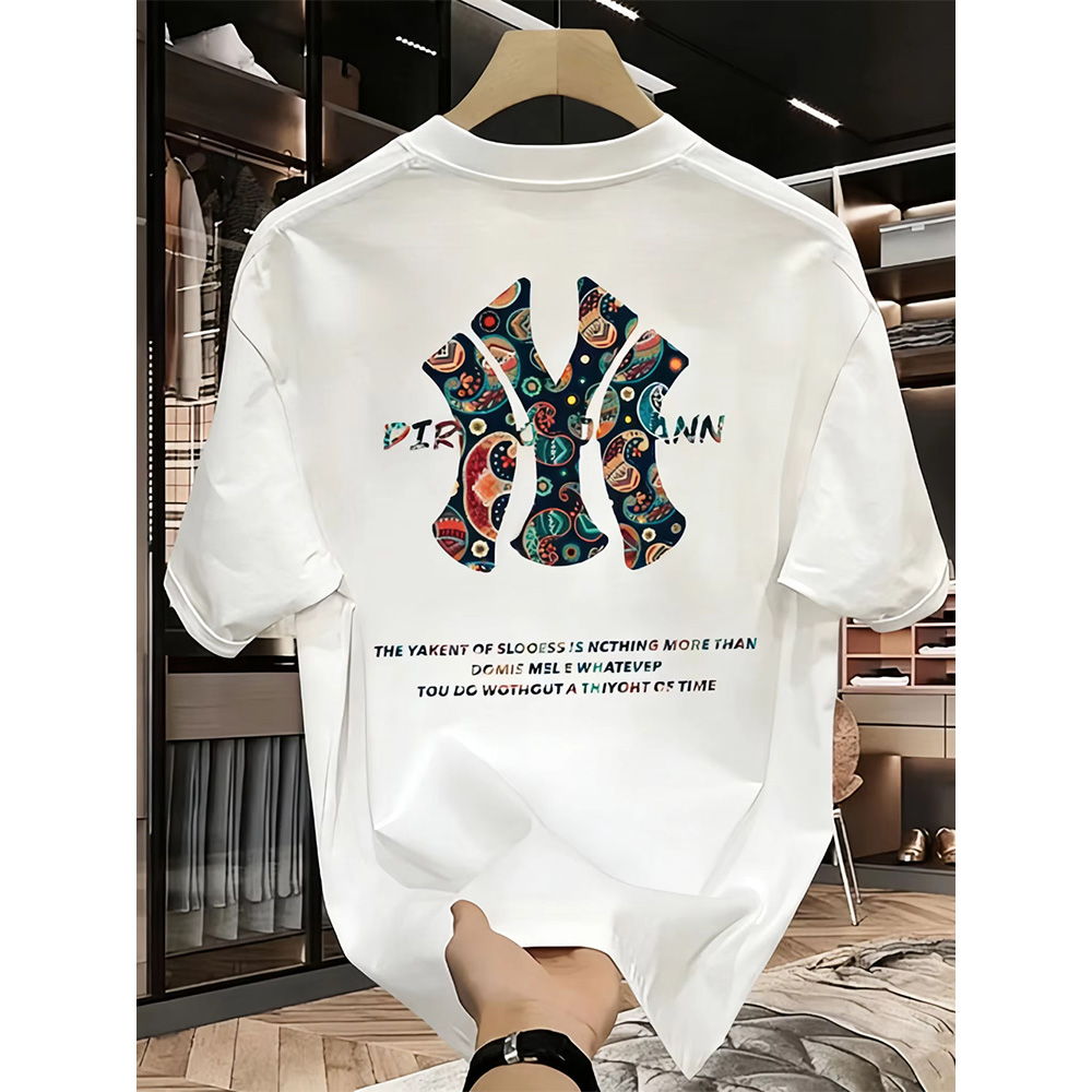 Urban Ethnic Fashion - Herens en dames NY Letter Paisley