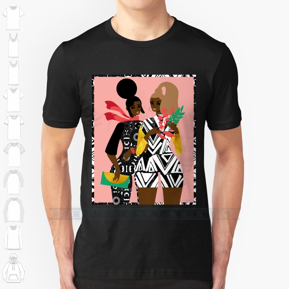 Urban Ethnic Fashion - Safari Model 100% Katoenen T-shirt Afro-Amerikaanse