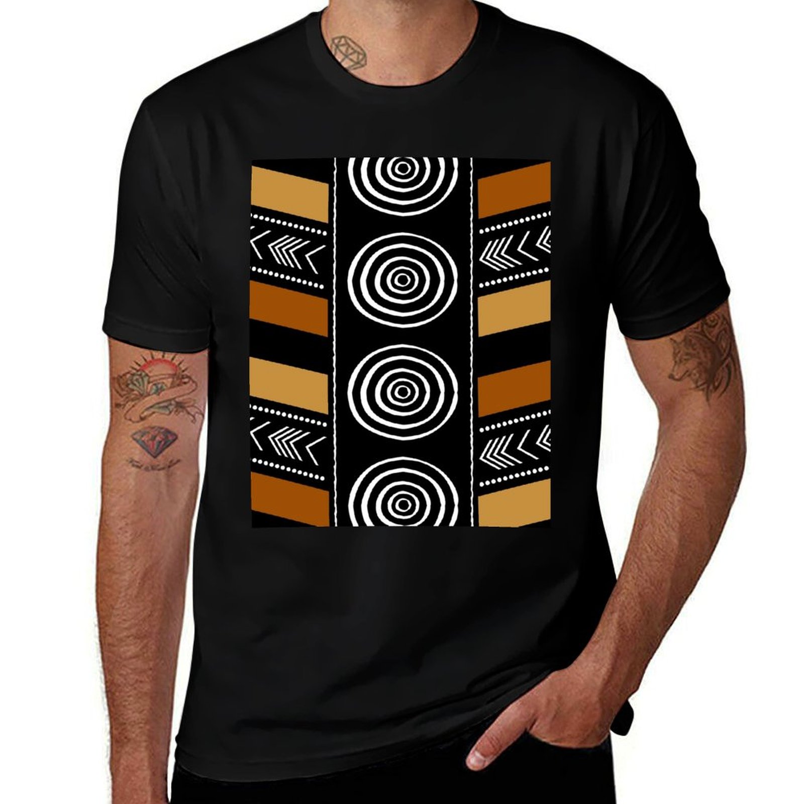 Afrikaanse modderdoek kunst T- - Mudcloth Print Top recensie en prijs
