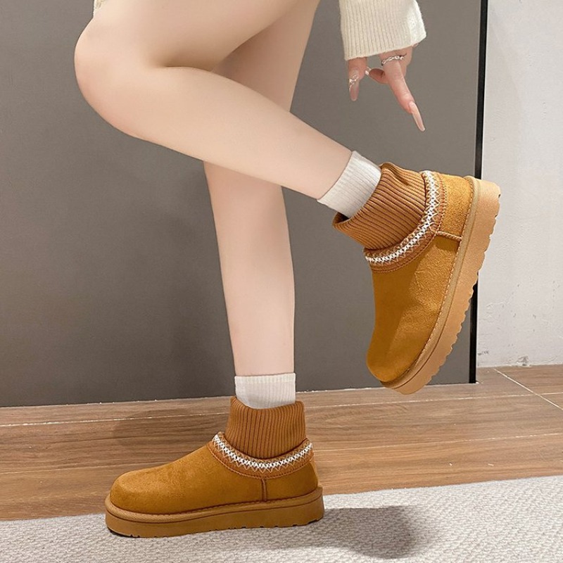 Winterse, pluche enkellaarzen, - Ethnic Fabric recensie en prijs