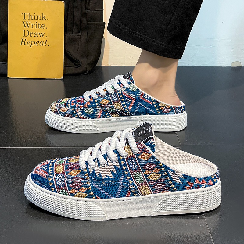 Heren zomer halve pantoffels E - Ethnic Fabric recensie en prijs