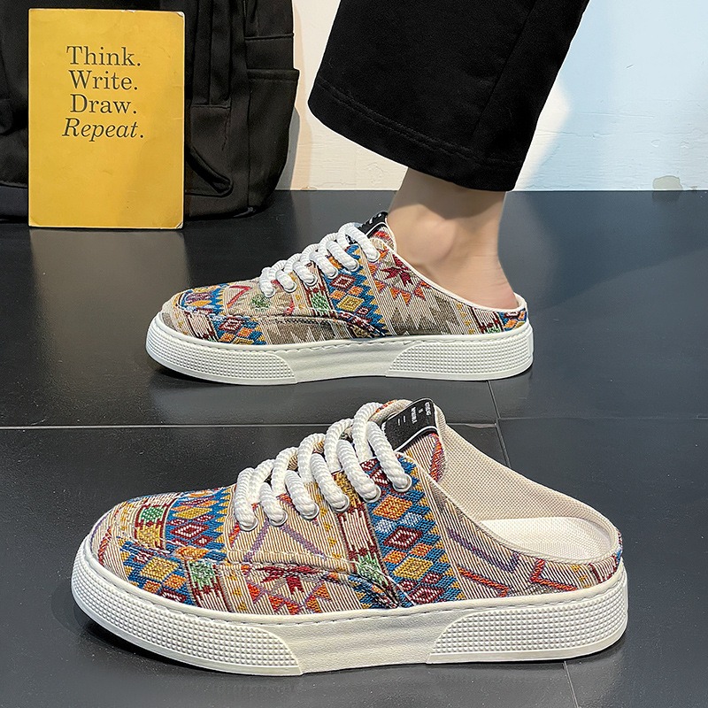 Heren zomer halve pantoffels E - Ethnic Fabric recensie en prijs