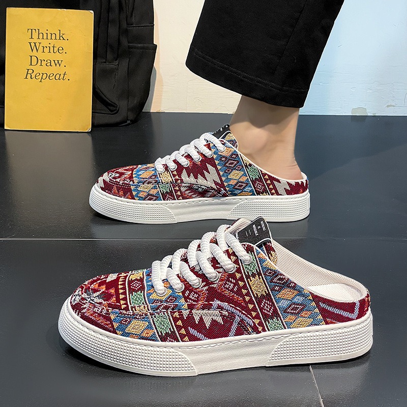 Heren zomer halve pantoffels E - Ethnic Fabric recensie en prijs