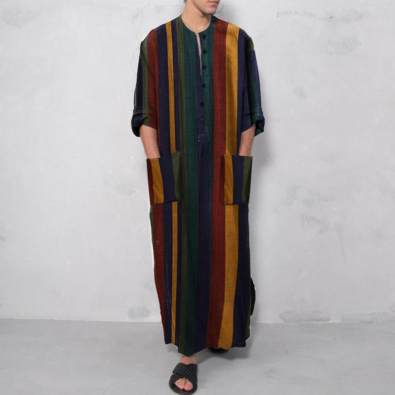 Gedetailleerd lang herenoverhe - Fashion Ethnic Wear For Men recensie en prijs
