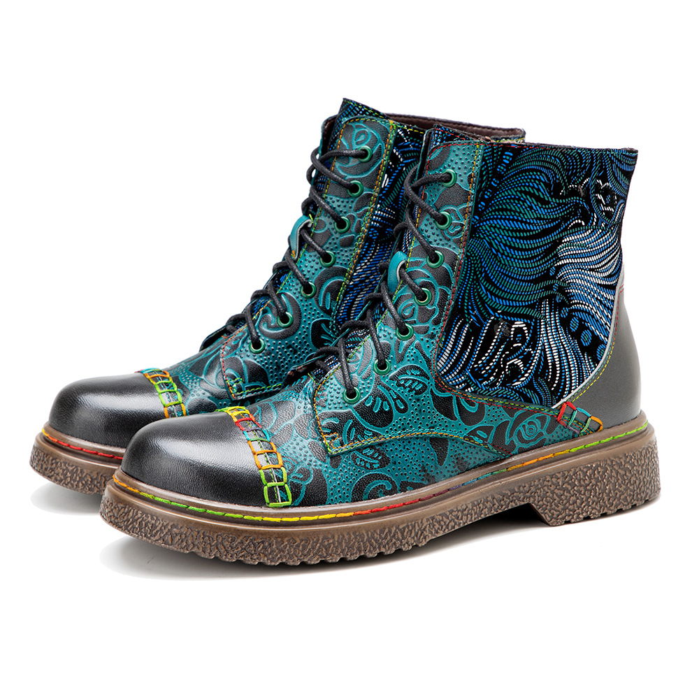 Socofy Raffan winter enkel dam - Ethnic Fabric recensie en prijs