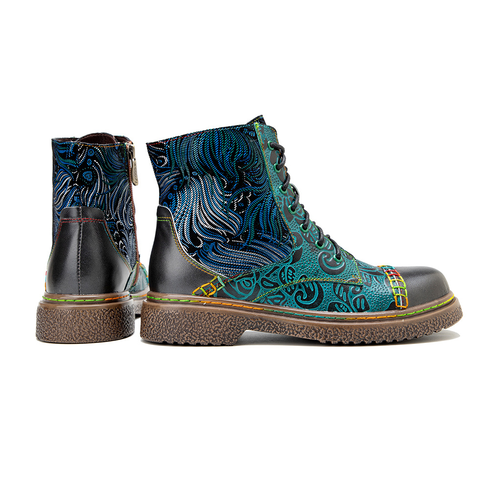 Socofy Raffan winter enkel dam - Ethnic Fabric recensie en prijs
